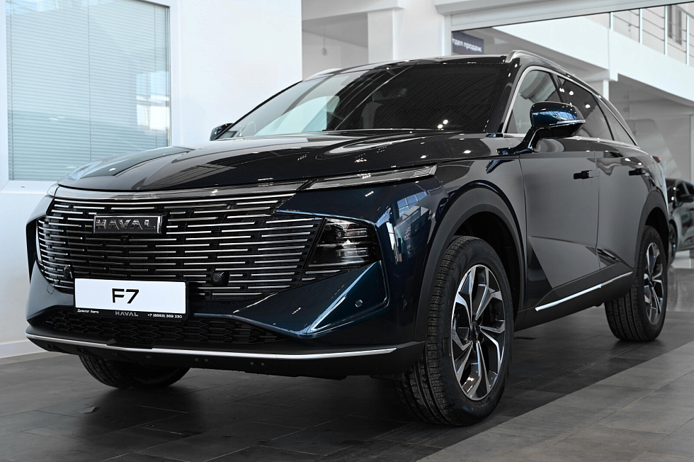 Haval F7 Премиум, голубой