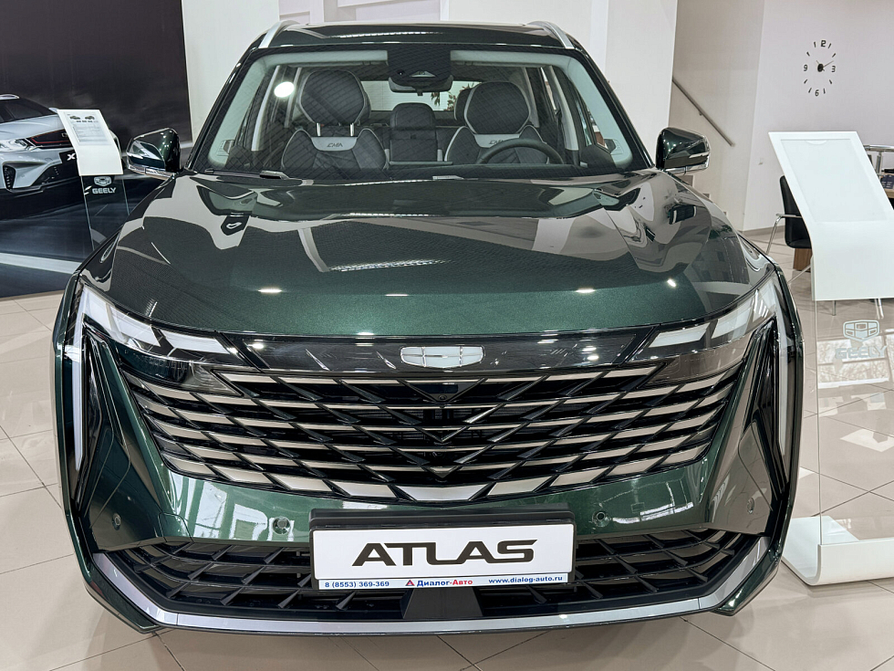 Geely Atlas Люкс, зеленый
