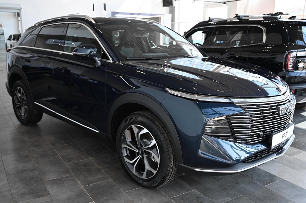 Haval F7 Премиум, голубой