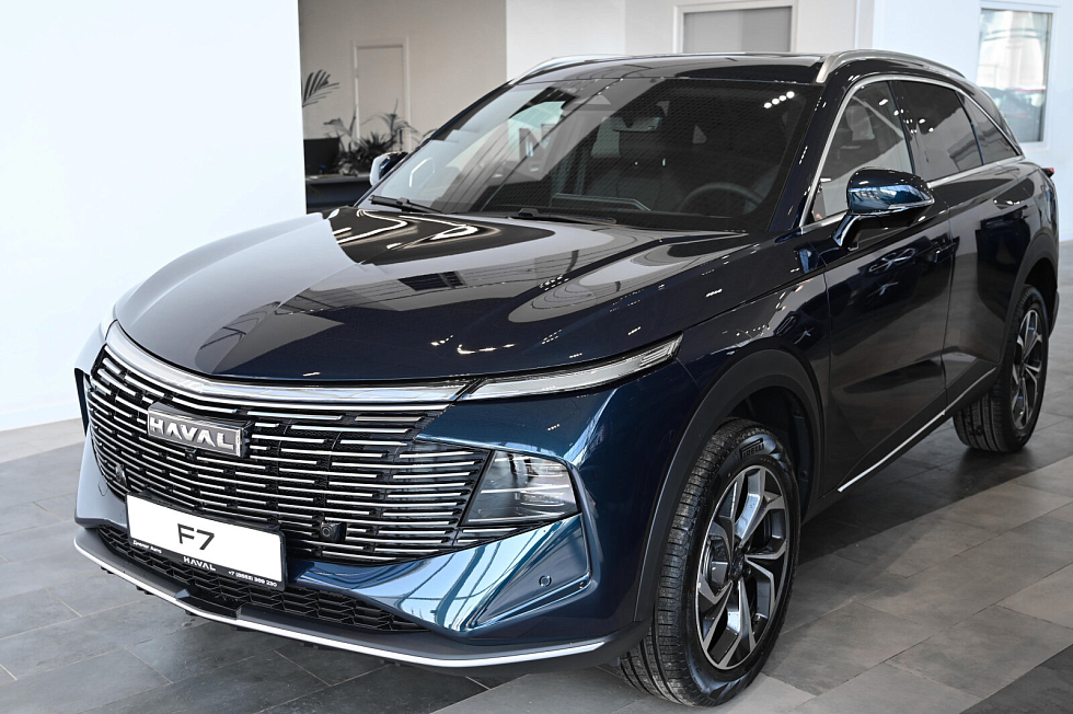 Haval F7 Премиум (2026), голубой