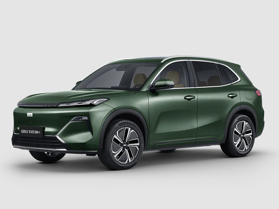 Geely EX5 Гибрид Макс EM-R, зеленый