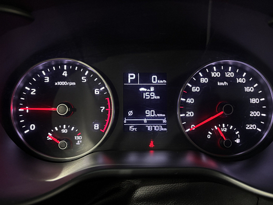 Kia Rio Luxe RED Line, 2019 года, пробег 78688 км