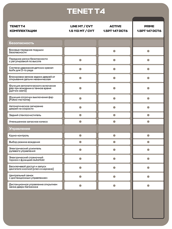 TENET T4 Prime, серый
