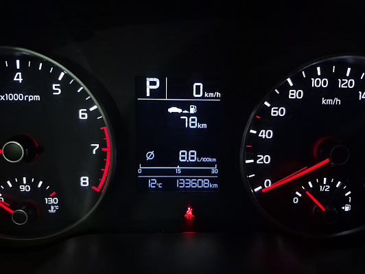 Kia Rio Luxe, 2017 года, пробег 133605 км