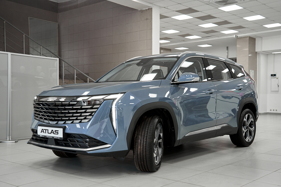 Geely Atlas Flagship, голубой