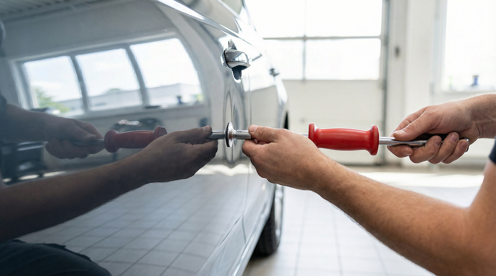 Ремонт вмятин — фото